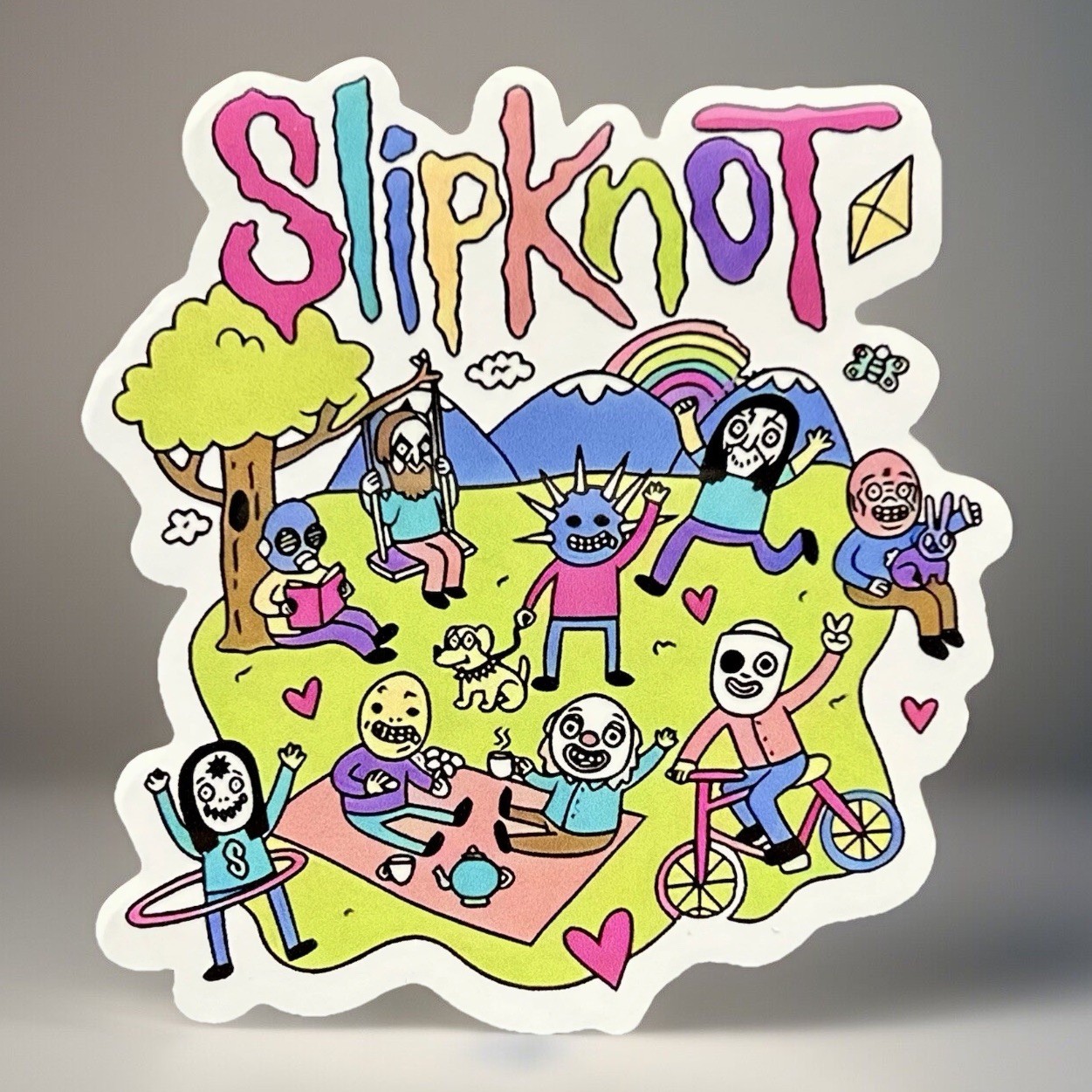 Slipknot Logo Sticker Iconic Rock Band Heavy Metal 3” Vinyl Funny