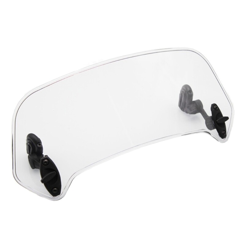 Motorcycle Universal Windshield Clamp-On Variable Windscreen Spoiler Extension