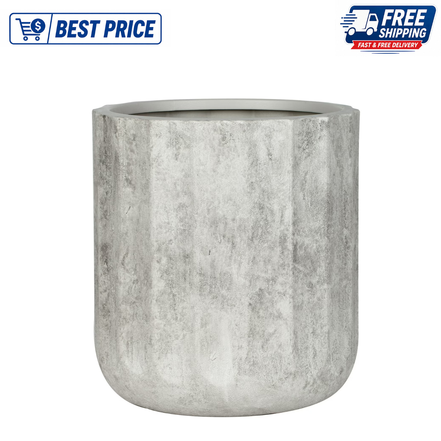 Better Homes & Gardens 16 Inch Modern Adler Planter with Drainage Hole