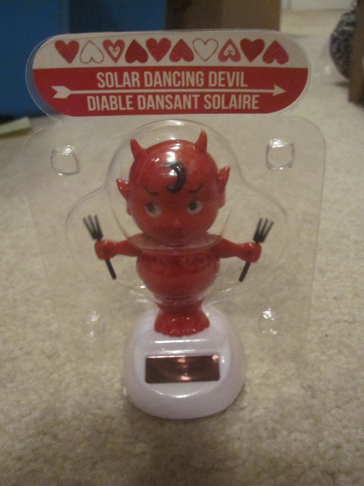 Solar Dancing Devil baby cupid Valentine Love forks new in package