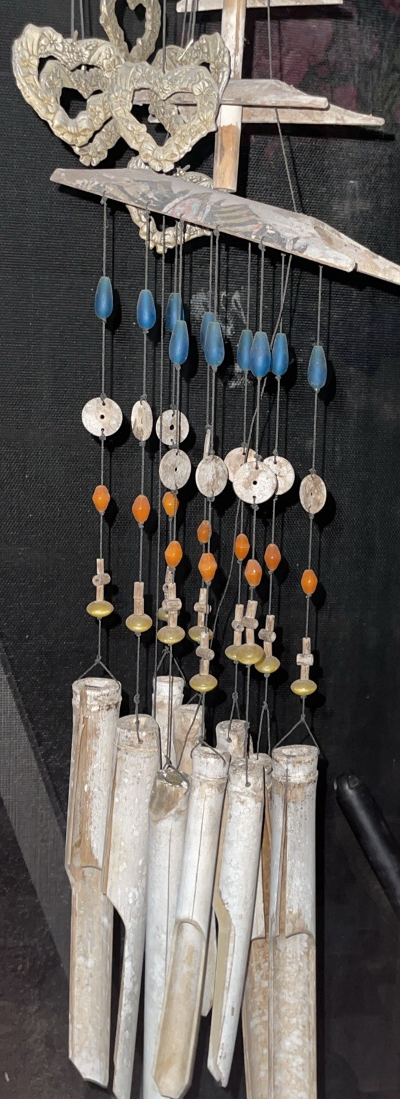 Musical wood Wind Chime Handmade Outdoor/indoor Hanging Decor Oddities Art Sound