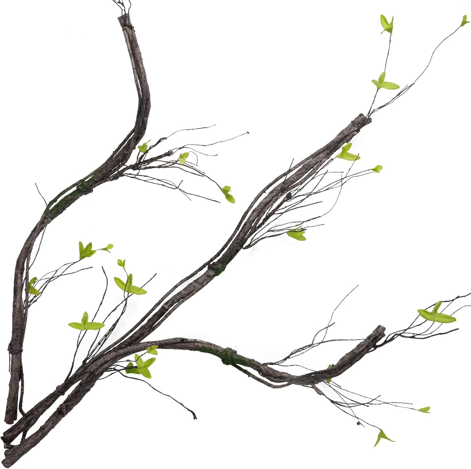 3Pcs 35in Artificial Tree Branches, Realistic Wall Hanging Bendable Tree Vines