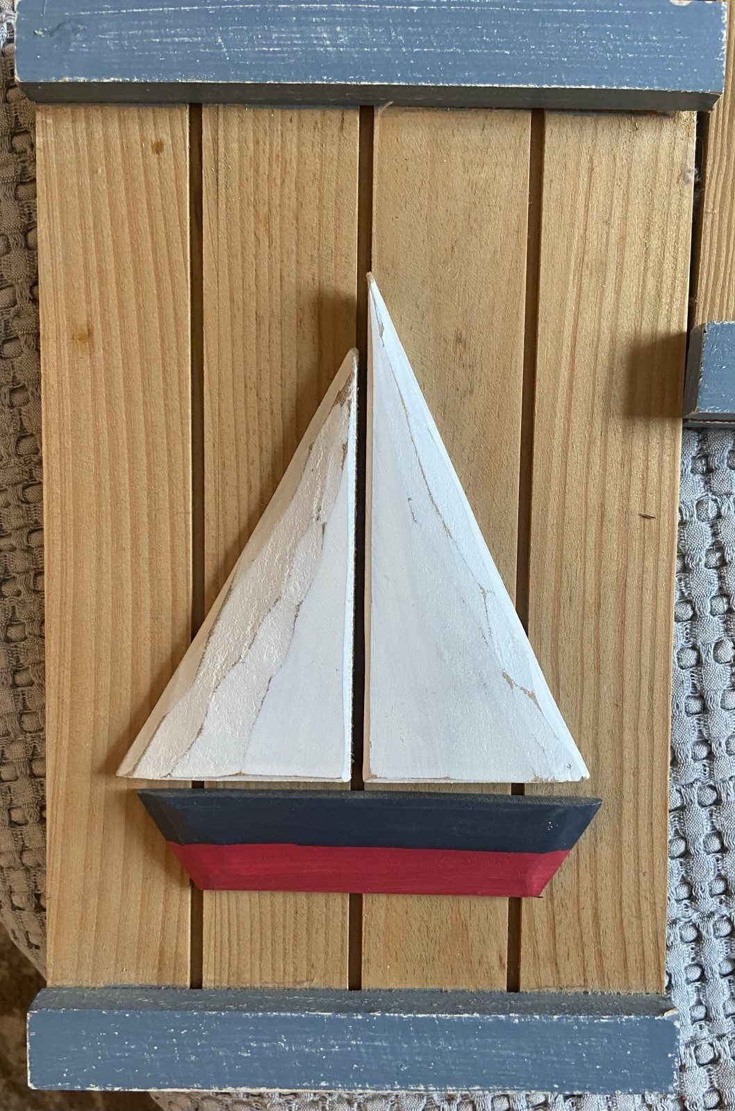 SET OF 3 NAUTICAL THEMED WALL ART LIGHTHOUSE SAIL BOAT LIFE PRESERVER