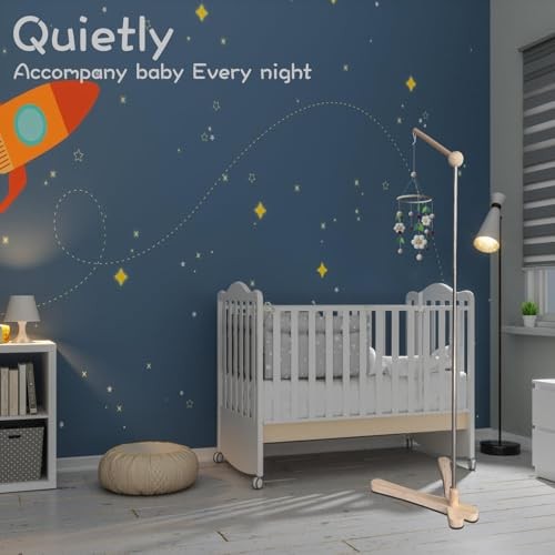 Wooden Crib Mobile Arm Stand Hanger for All Cribs Nursery Decor