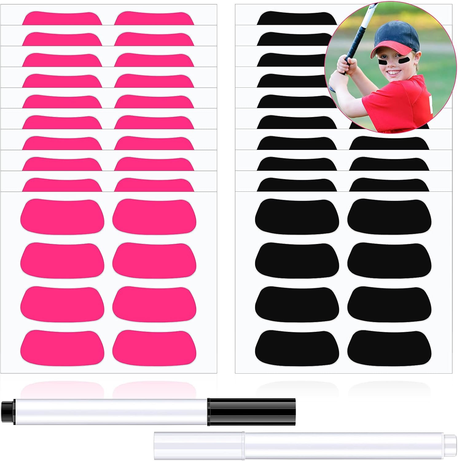 160 Sports Eye Stickers for Kids – Football, Softball, Baseball, Lacrosse