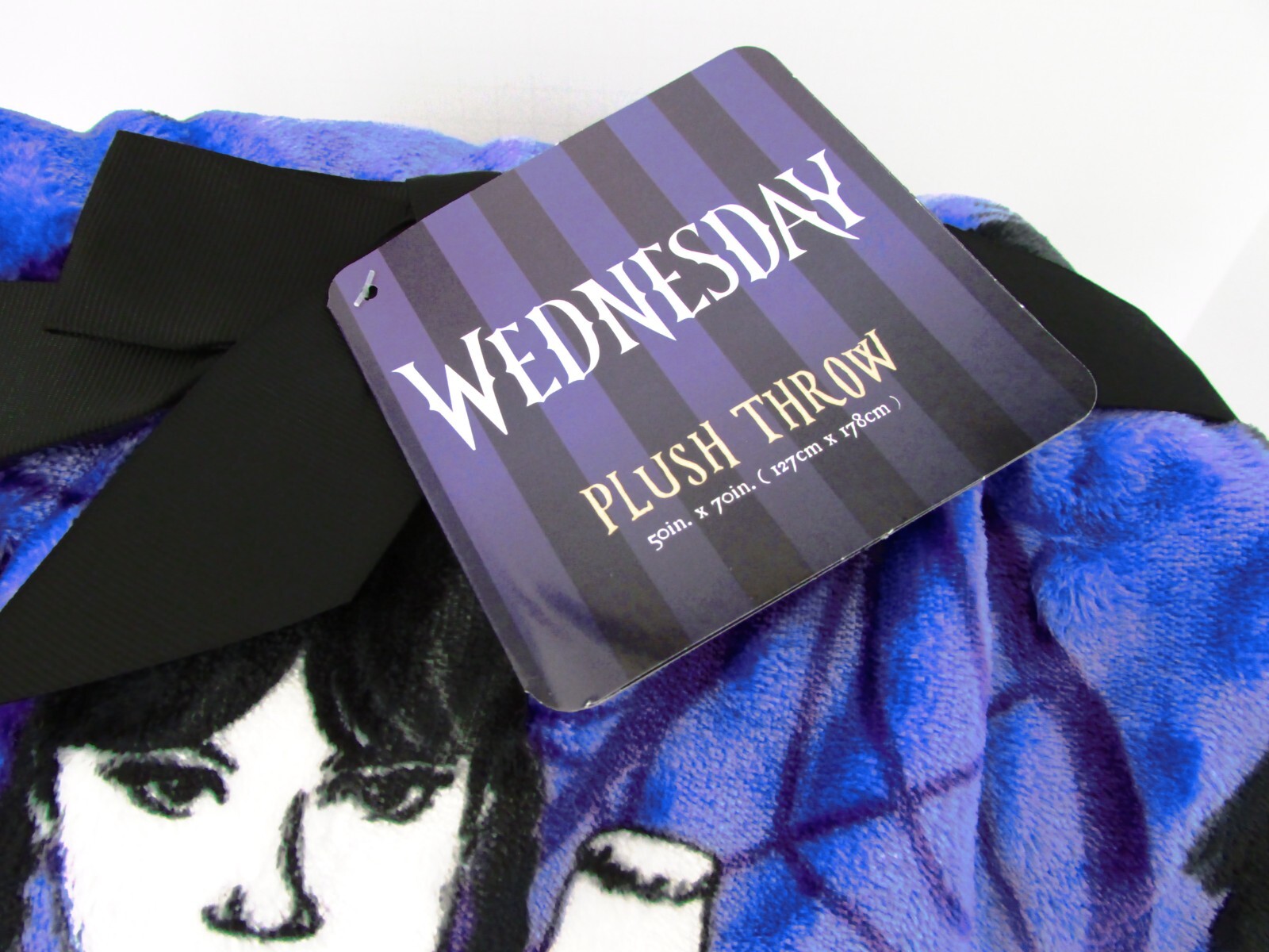 Wednesday Addams Plush Throw Blanket 50 X 70 in NWT