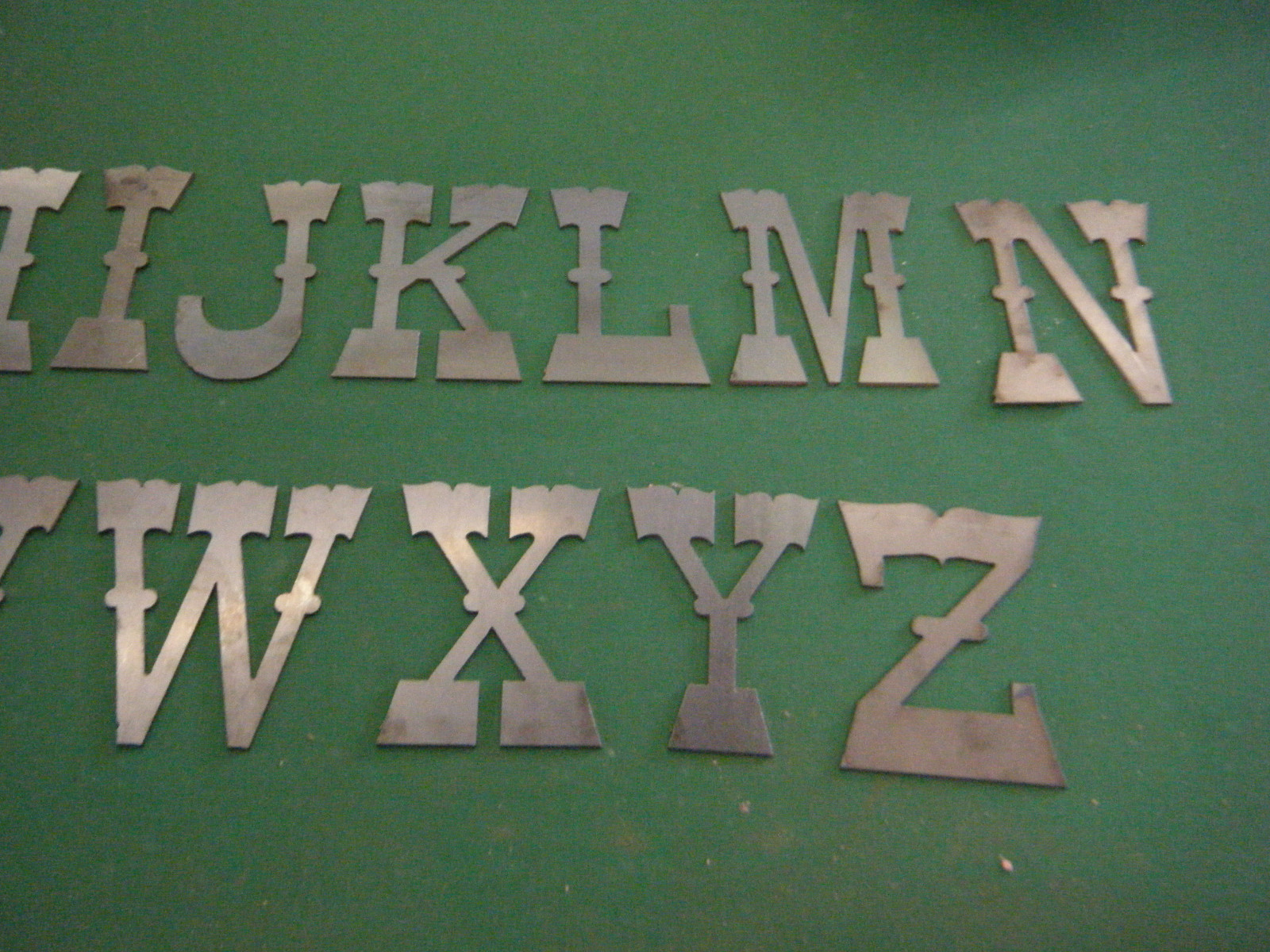 WESTERN STYLE 7&Prime; Metal Letters