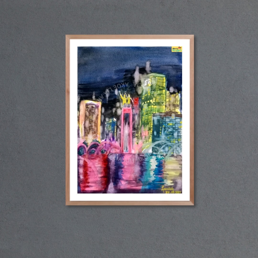 Digital download Painting original « H.I – JAKARTA » In 4 Size