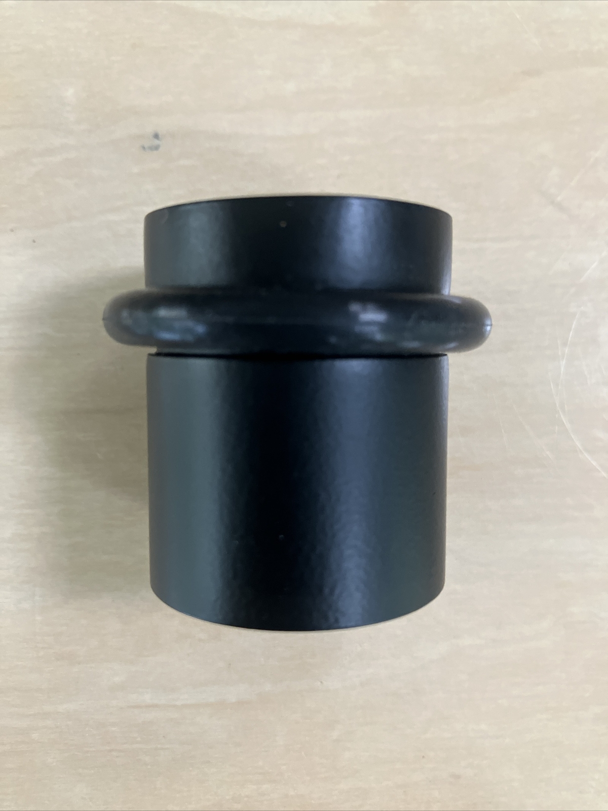 Classic Brass Door Stop Satin Black 1-7/16”H X 1.5”W Cylindrical Floor Mount