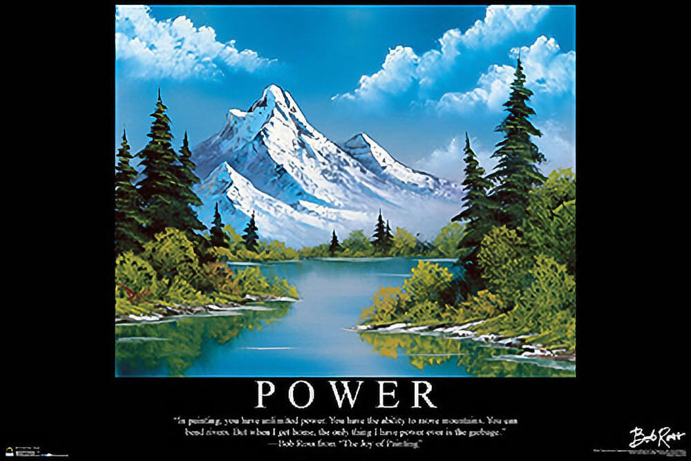Power – Bob Ross Poster 36in x 24in