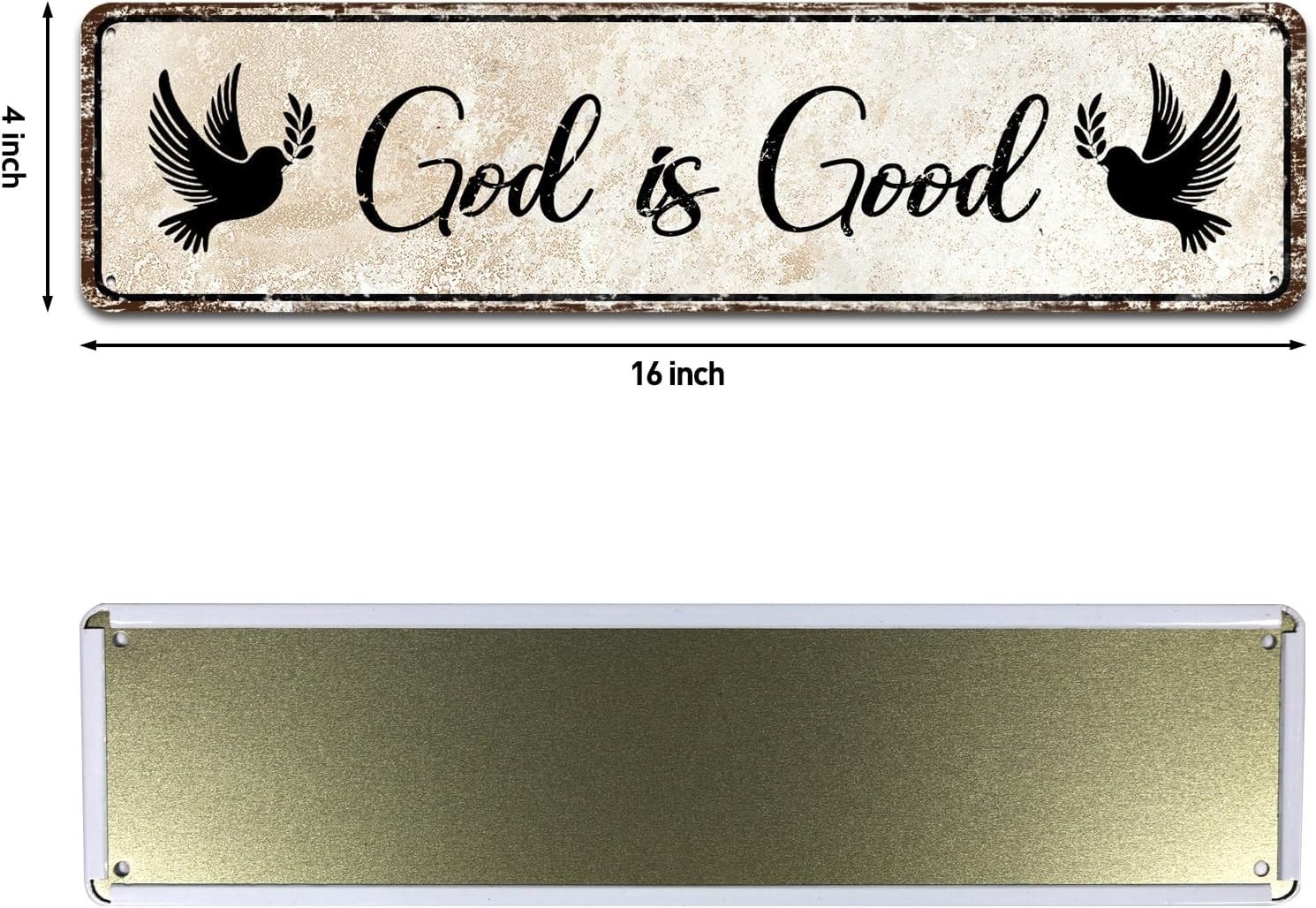 Christian Prayer Sign – God is Good – Farmhouse Rustic Wall Art Decor Home Of…