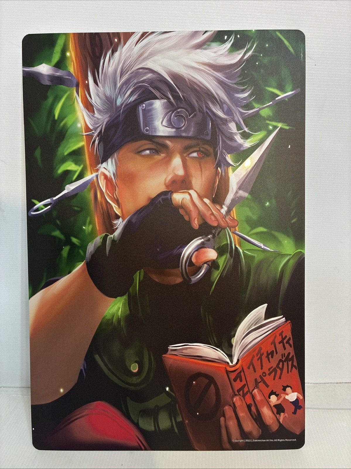 Kakashi Hatake from Naruto Anime 11 « x 17 » Sakimichan Art on Metal Backing #2