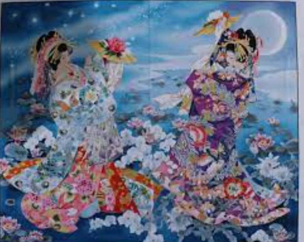 Handmade Tapestry “Asian Ladies Panel”