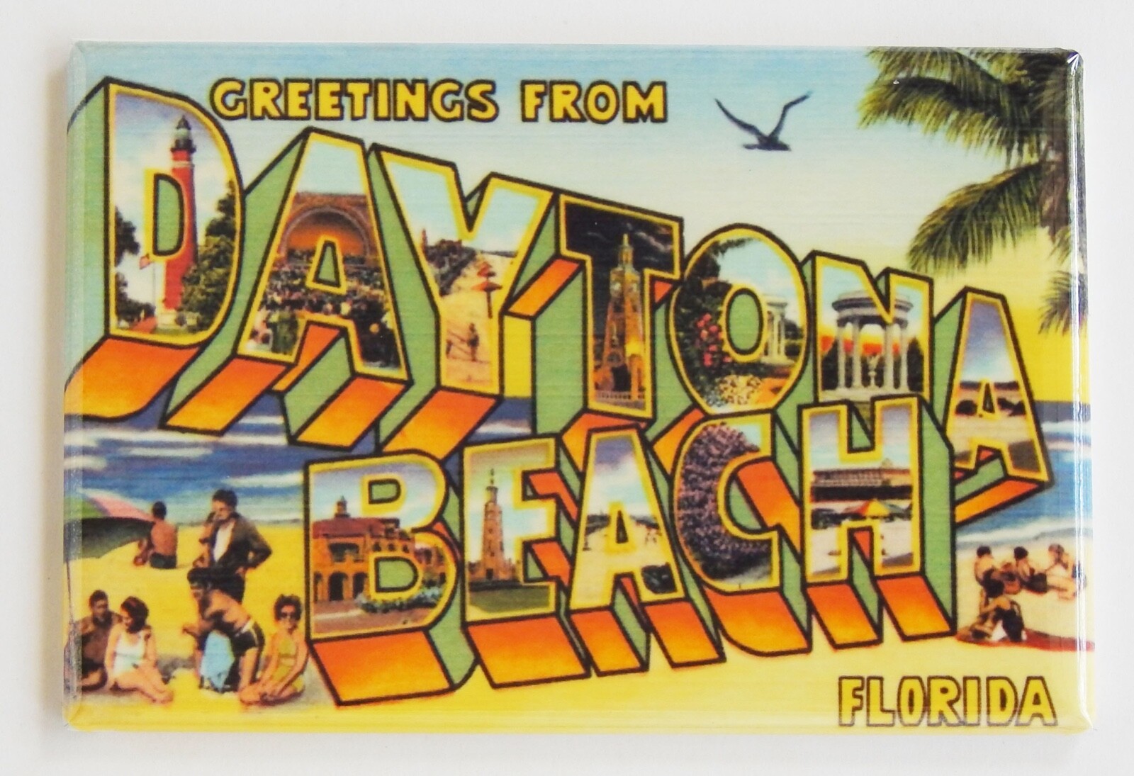 Greetings from Daytona Beach Florida FRIDGE MAGNET travel souvenir « style A »