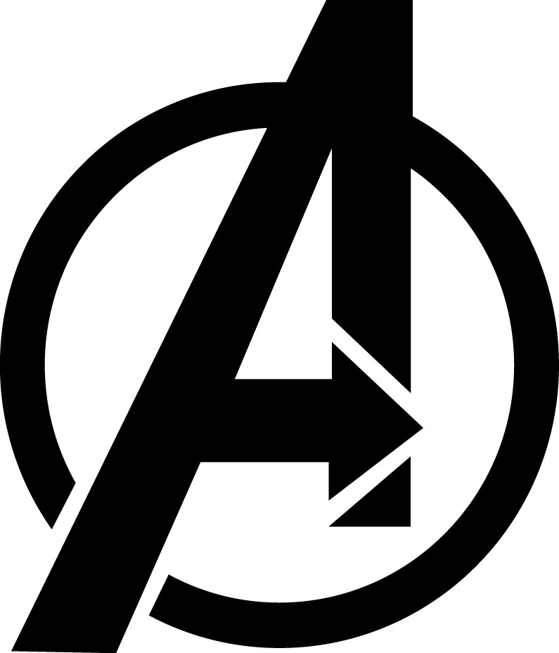 Avengers « A » Decal Vinyl Sticker 3 Inches Tall Choose your Color! Marvel Comics