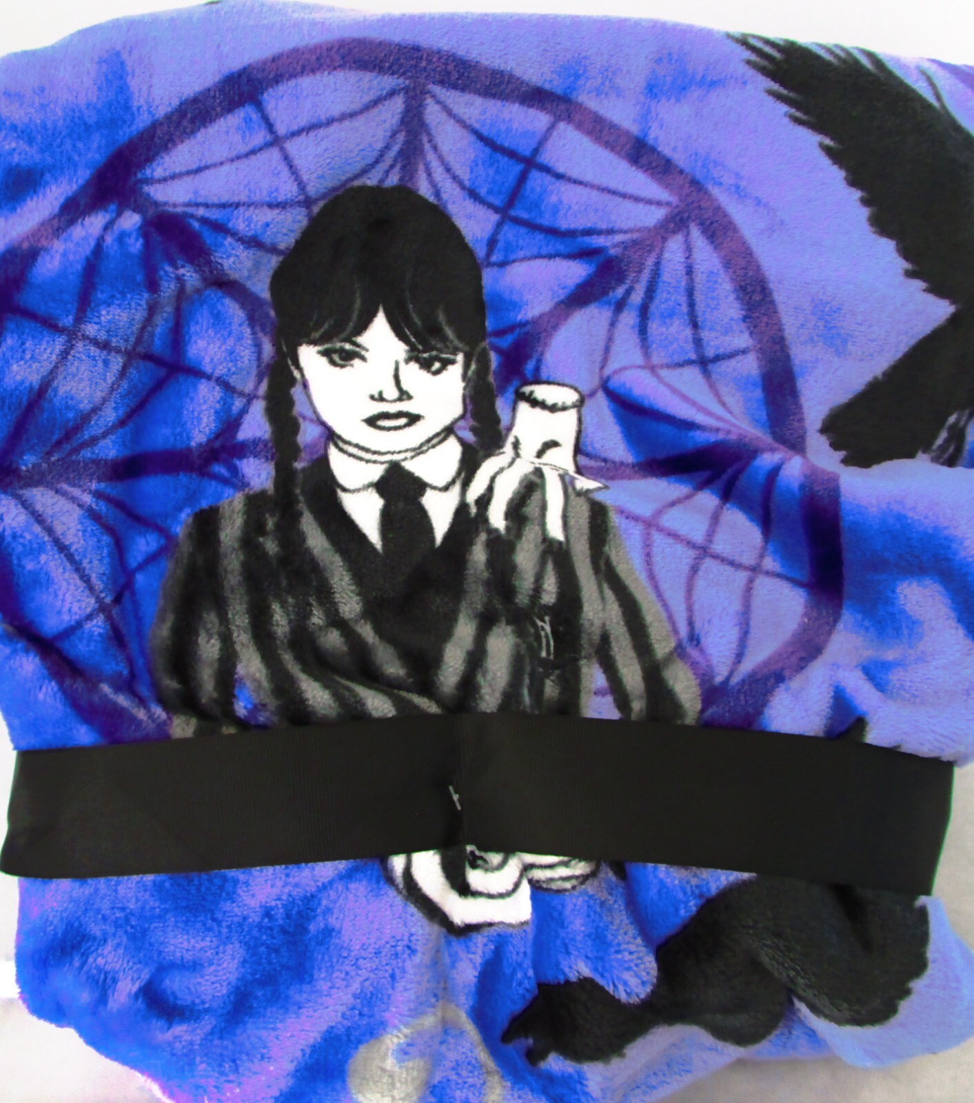 Wednesday Addams Plush Throw Blanket 50 X 70 in NWT