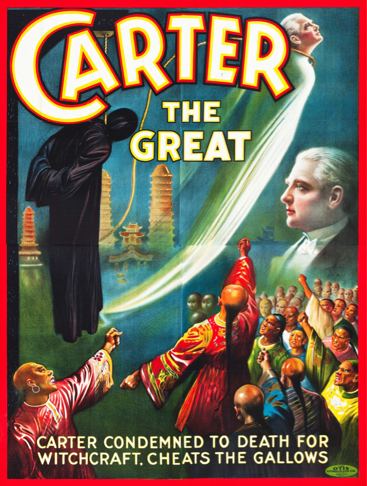 Decoration POSTER print.Carter Magician.Magic trick illusion master.Decor.6674