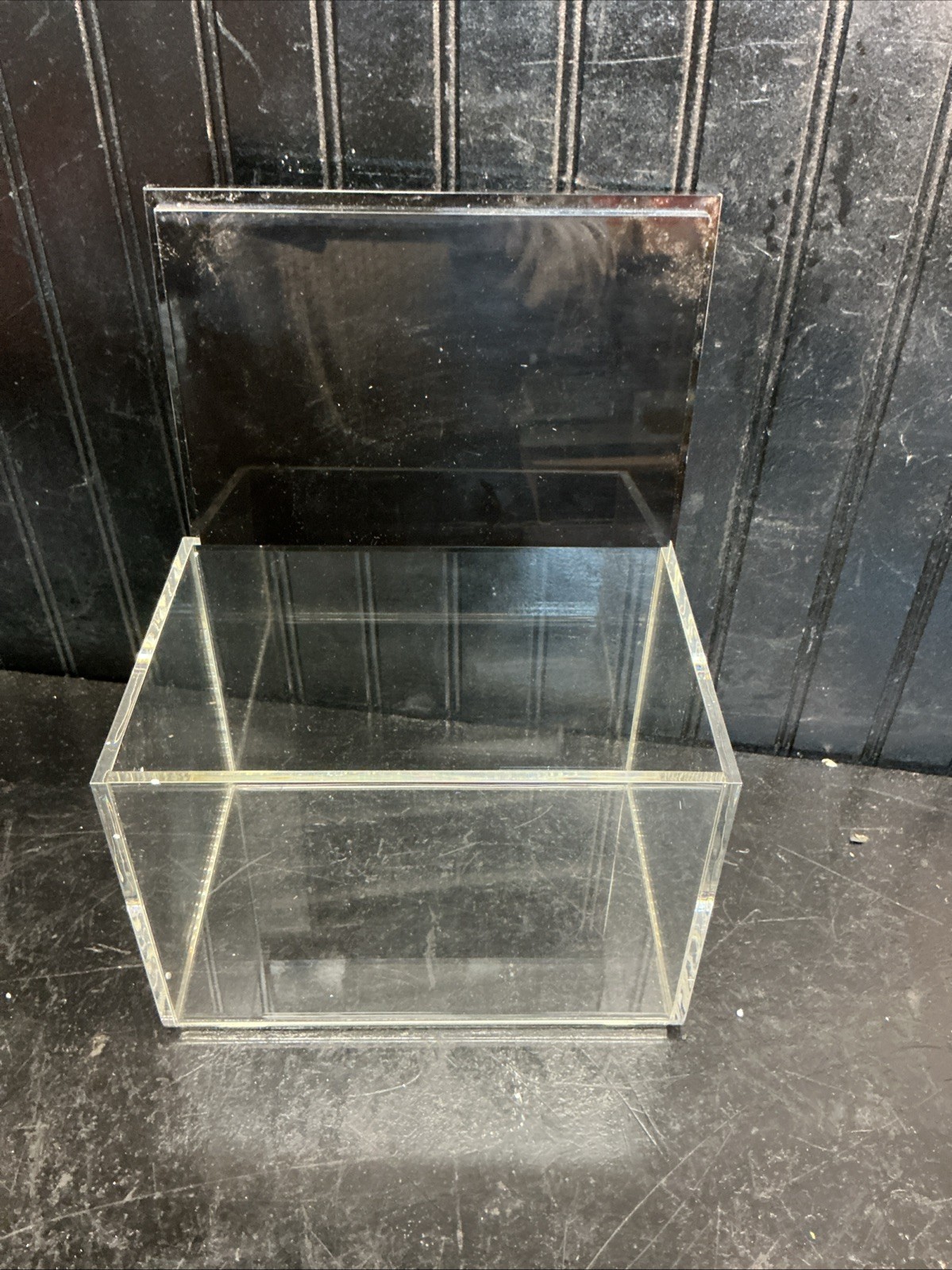 Acrylic Clear Display Case Box Dustproof Protection Showcase 9.5in X6.5in x6.5in
