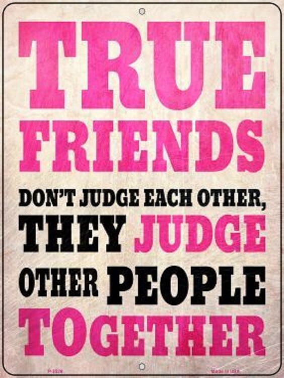 TRUE FRIENDS NOVELTY METAL PARKING SIGN