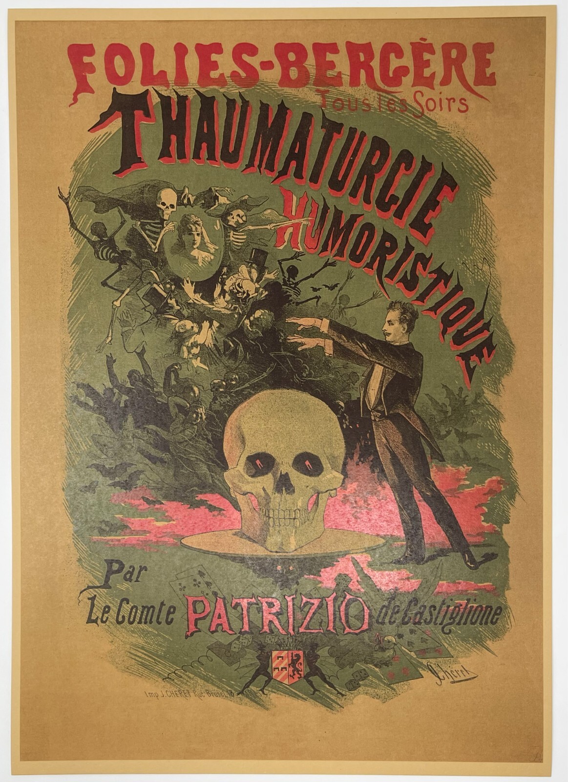 Circus Poster Magic Show Freak Show Posters Skulls Ghosts Skeletons Wall Art
