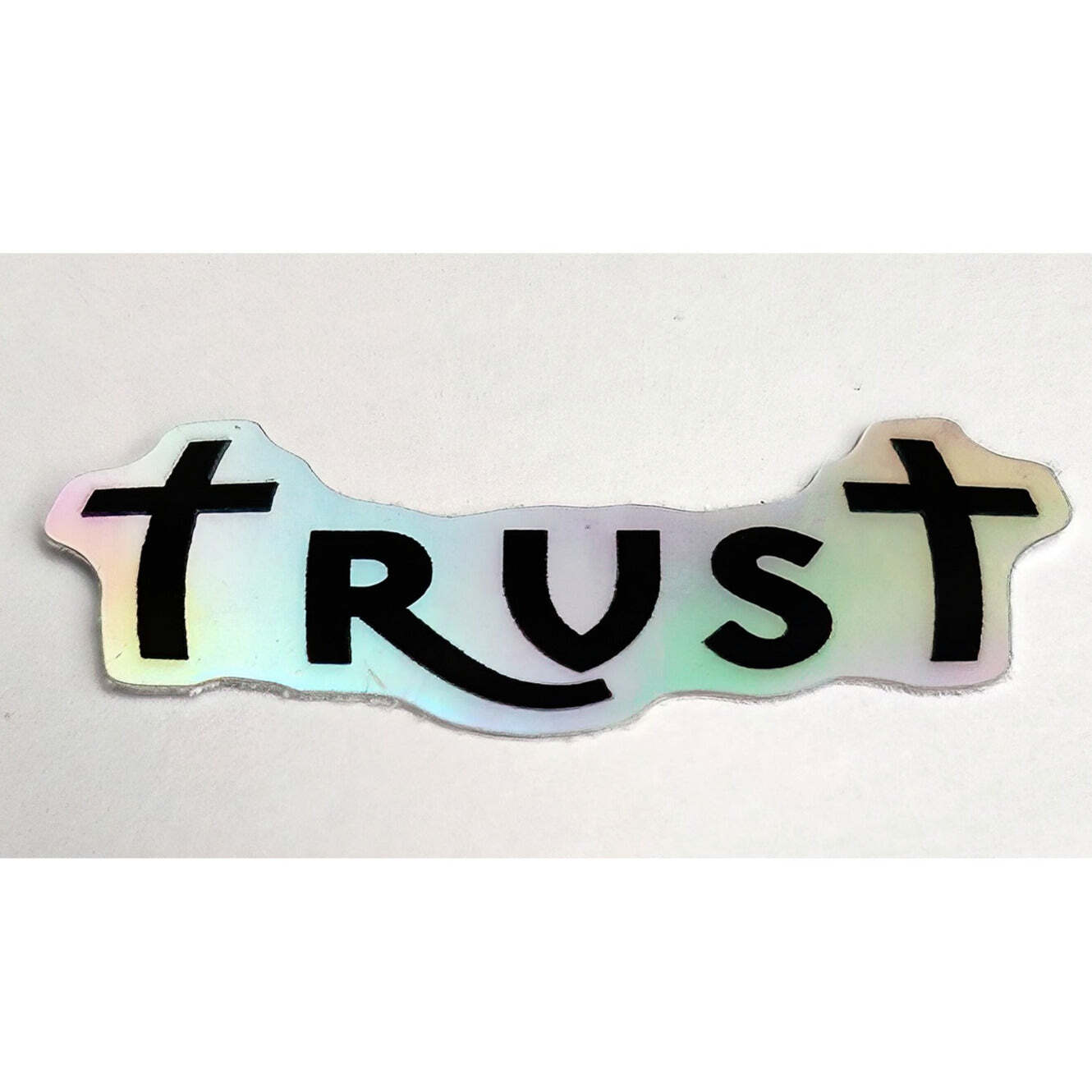 Holographic Die-Cut Stickers « Trust »