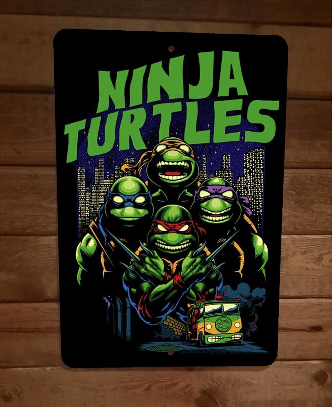Ninja Turtles 8×12 Metal Wall Sign Mutant Poster TMNT
