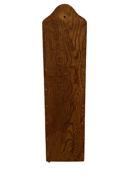 Vintage 1980&rsquo;s Country Rustic Solid Oak 21&Prime; Wall Mount Letter & Key Rack Holder