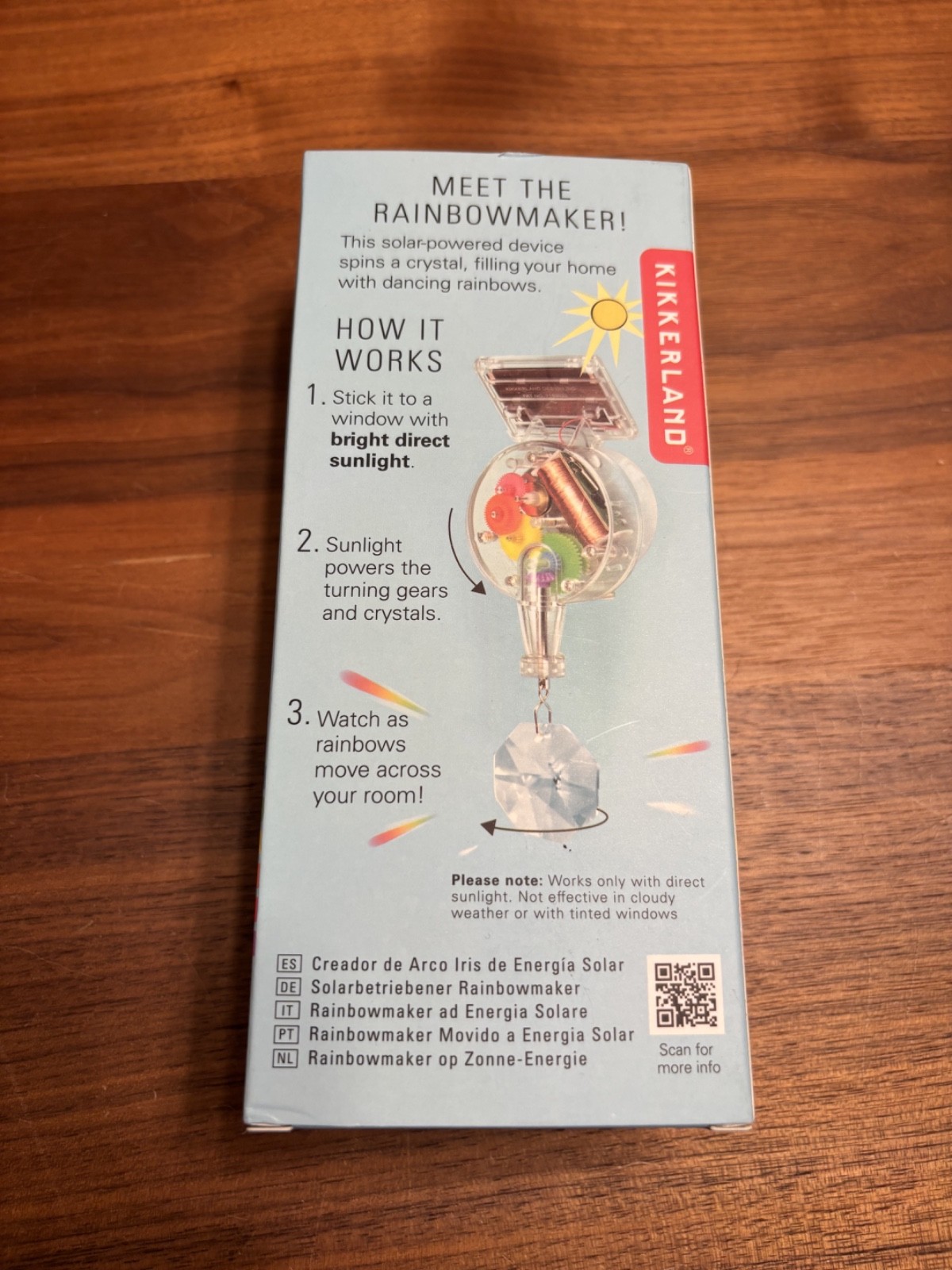 Kikkerland Solar-Powered Rainbow Maker