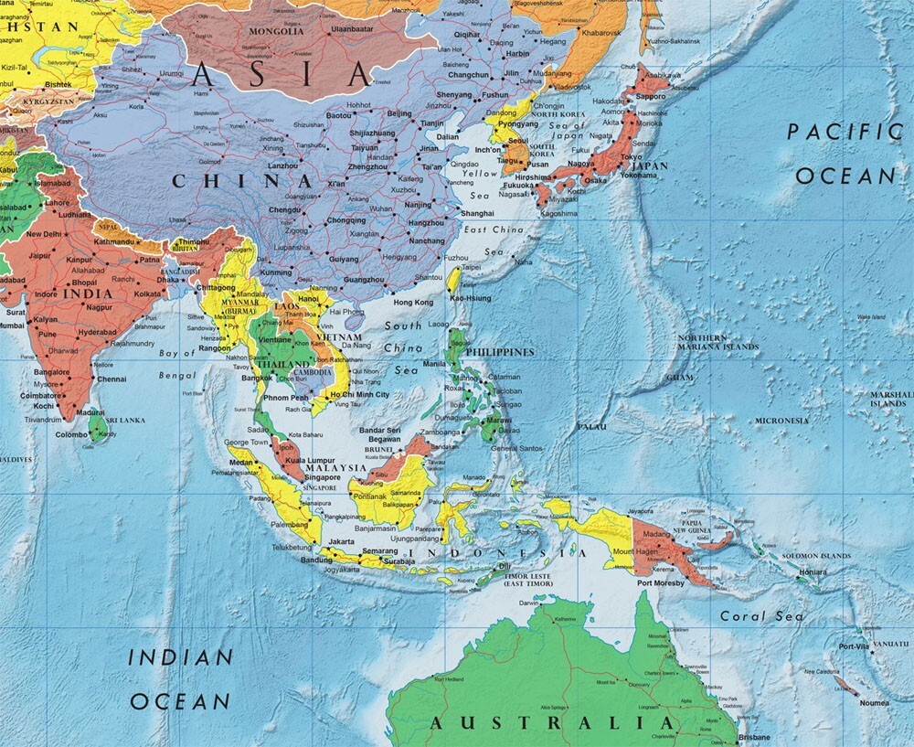 36×48 Swiftmaps World Premier Wall Map w/ Flags – Large Mural Poster – NEW!