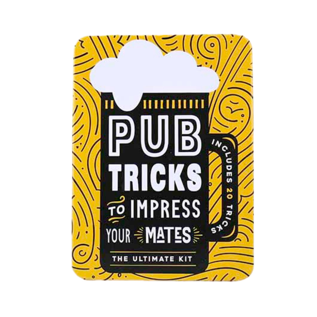 Gift Republic Pub Tricks Tin – Magic Trick Set Novelty Decor