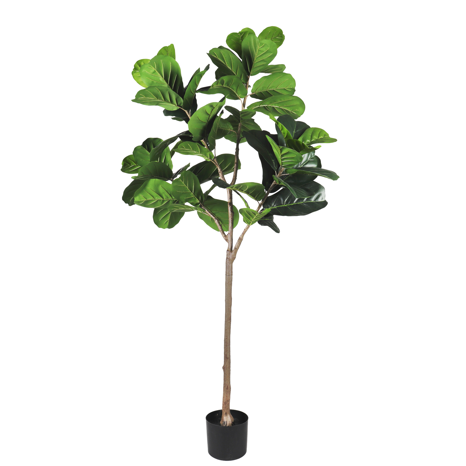 Artificial Fiddle Leaf Fig Tree Fake Ficus Lyrata Plants w/ Pot for Home Decor