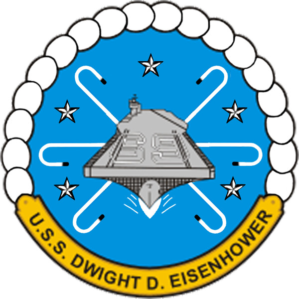USS Dwight D Eisenhower CVN-69 Vinyl Decal Multi Size options