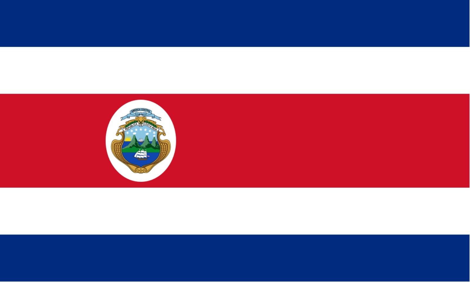 Costa Rica Country Flag Vinyl Decal Sticker Car Truck Bumper Laptop Mug Tumbler