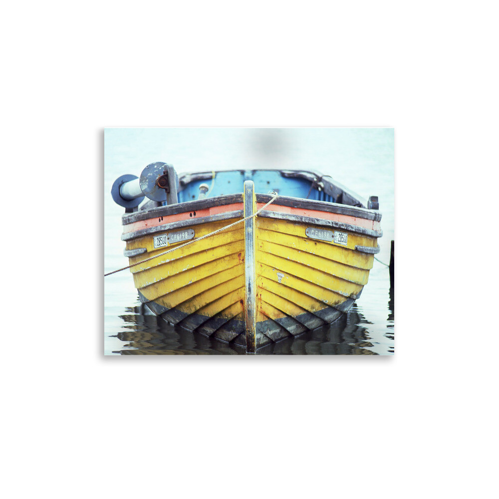 Nautical Row Boat Poster Slightly Glossy Paper 11×14 Print on Demand
