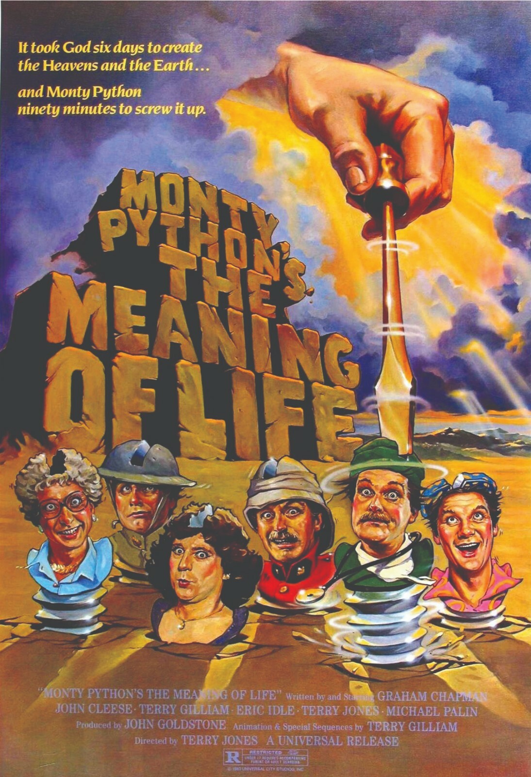 Monty Python The Meaning Of Life reprint mini poster 2 sizes available.