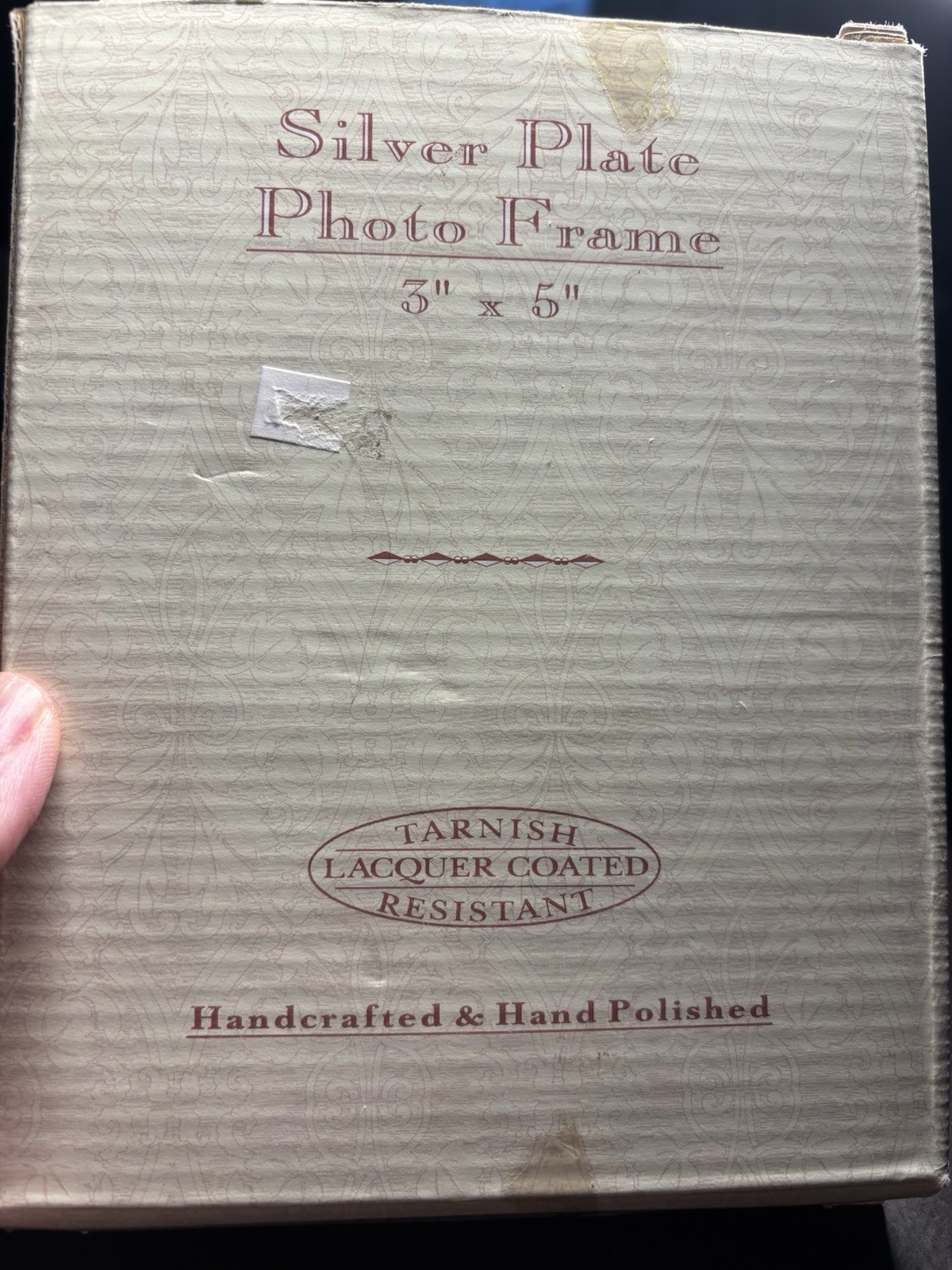 Frame Silver Plated 6×4.75 Inch Fits 3x 5 Photos Lacquer Coated Shinny