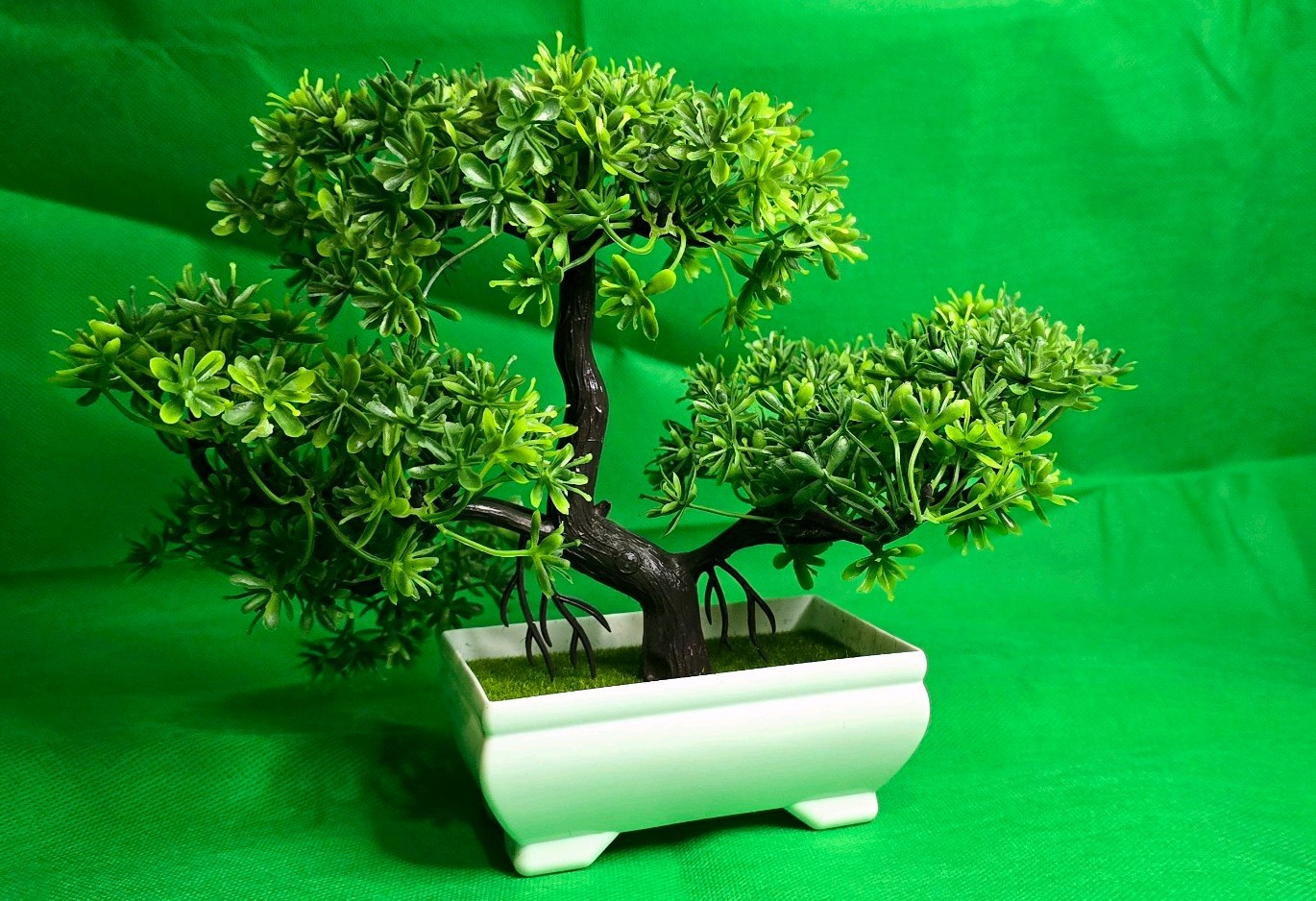 Artificial Plant Small Tree Ball Bonsai, for indoor house, bedroom and office.