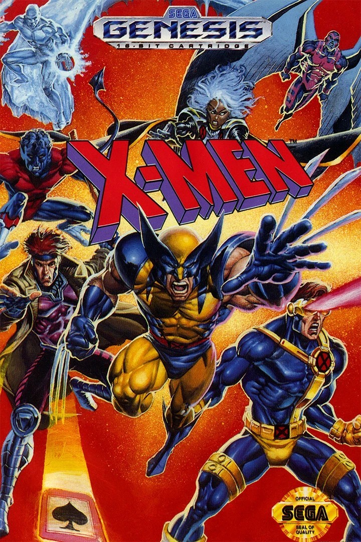 X Men Console Mega Drive Video Game GLOSSY Poster print 16&Prime;x24&Prime; HOME DECOR