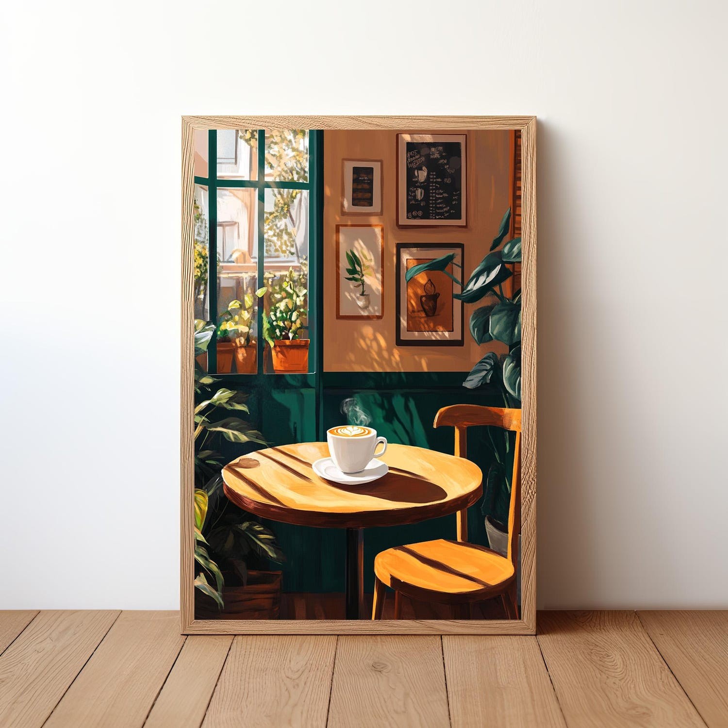 Cozy Café Poster – Aesthetic Coffee Shop Wall Art Kitchen Barista Decor