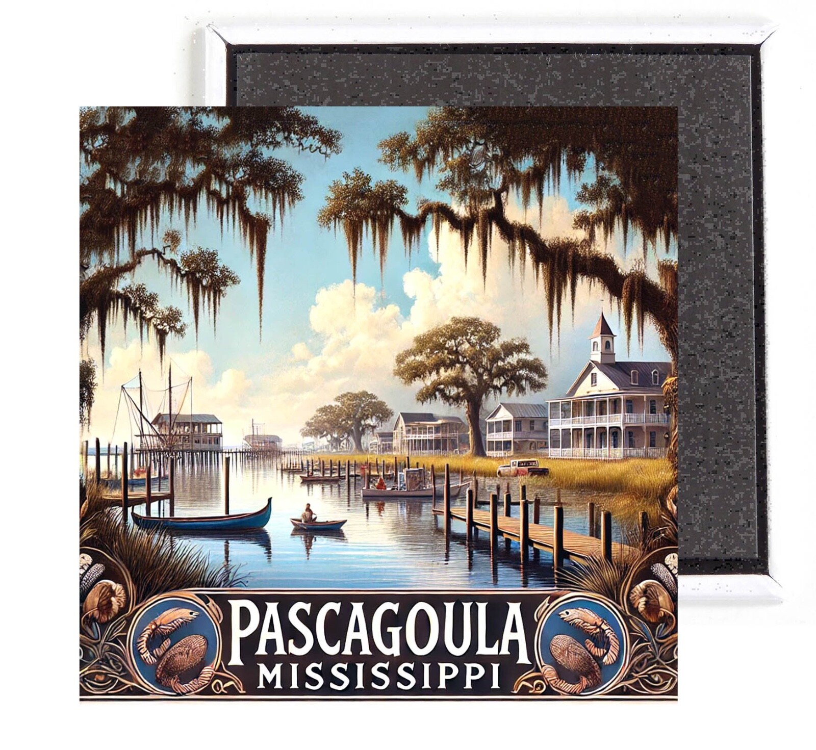 Pascagoula Mississippi FRIDGE MAGNET travel souvenir
