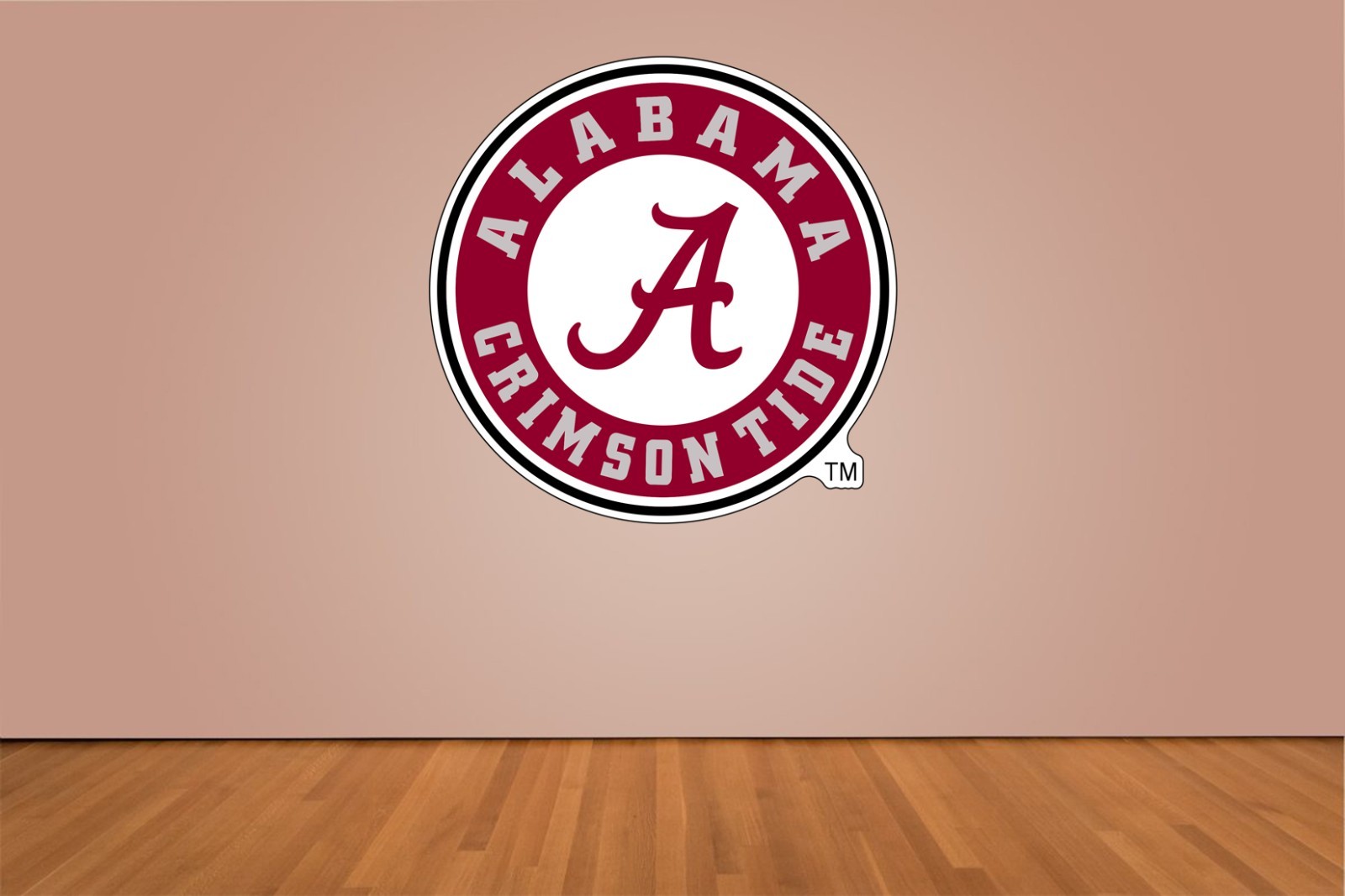 Alabama Crimson Tide Flag Indoor Wall Vinyl Decal Sticker 5 – 52&Prime;