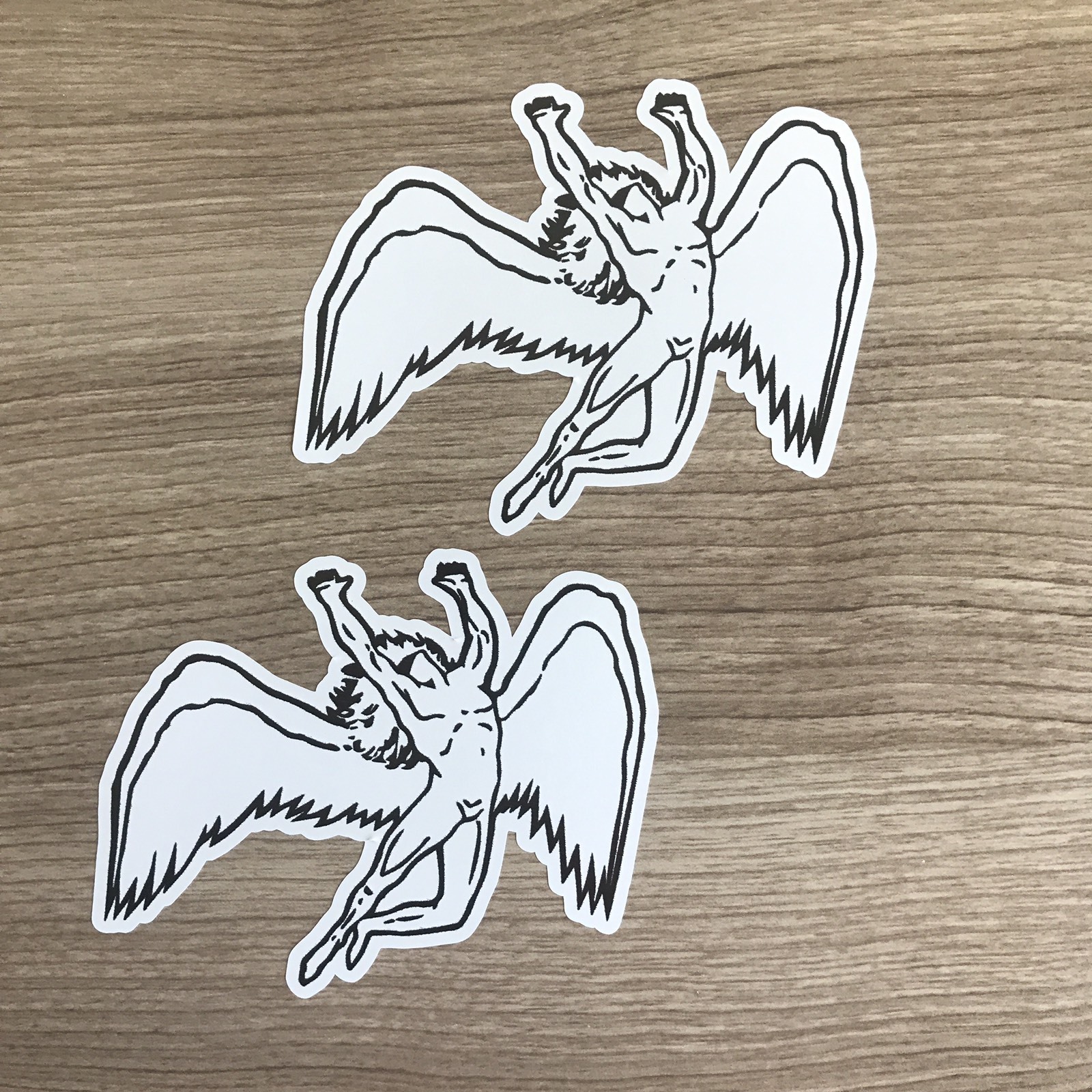 Led Zeppelin Angel 4&Prime; Wide Vinyl Sticker – BOGO