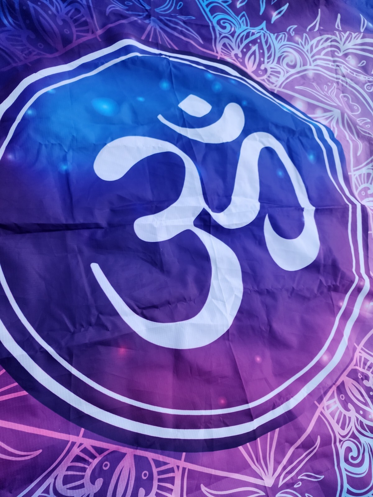Hindu Om Symbol Wall Hanging decor tapestry art – Large