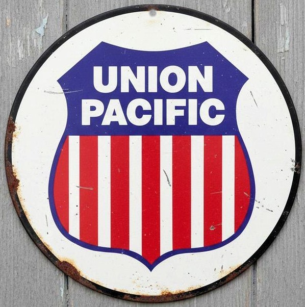 Union Pacific Railroad 8&Prime; Diameter Novelty Metal Sign Made In USA New!