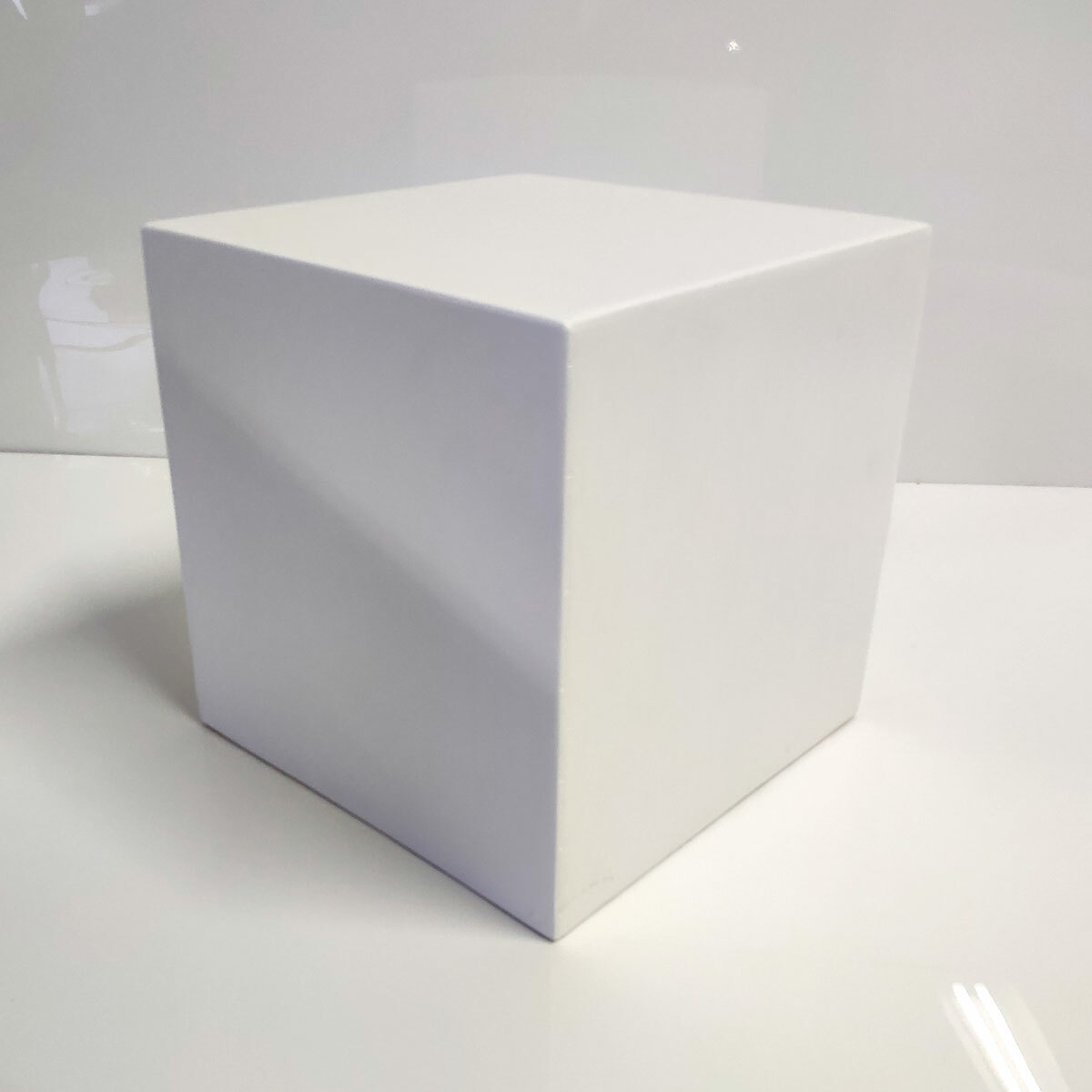 12&Prime; White Display Cube Pedestal Stand Riser Column Pillar – Wedding Parties