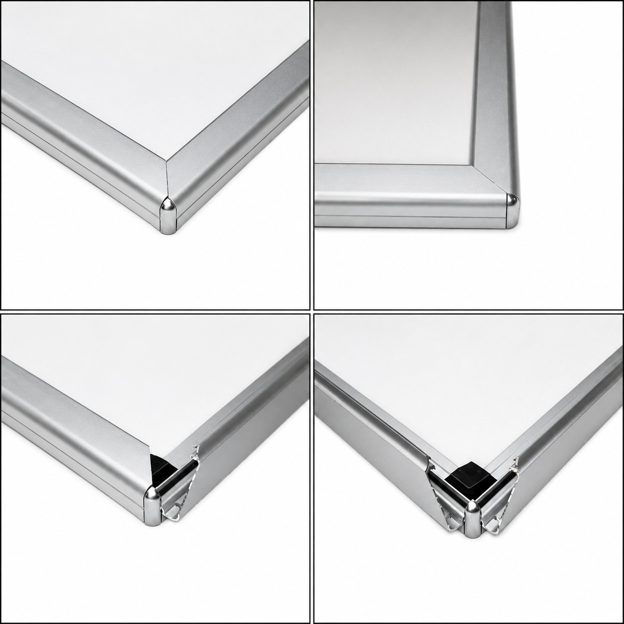 Modern LED Poster Frame, Decorative Lighted Frame, Black or Silver