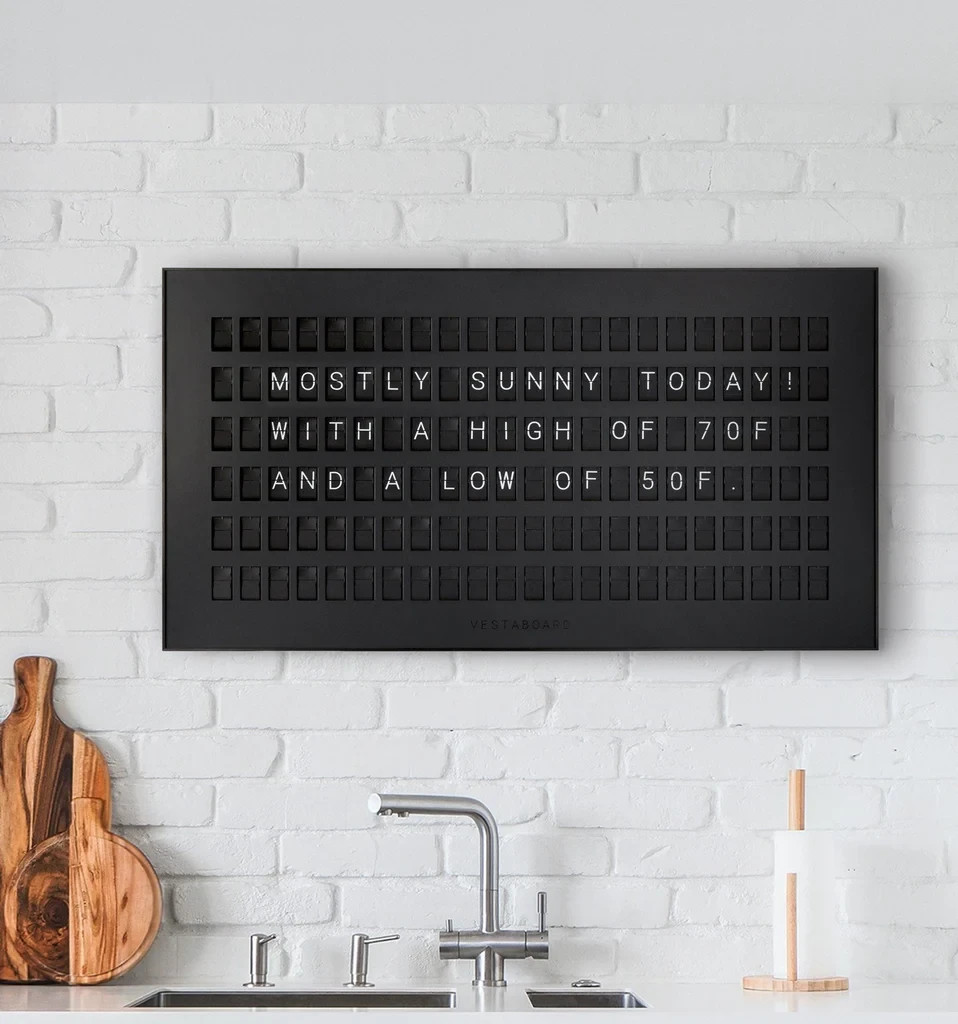 Vestaboard Smart Messaging Display Board – Black