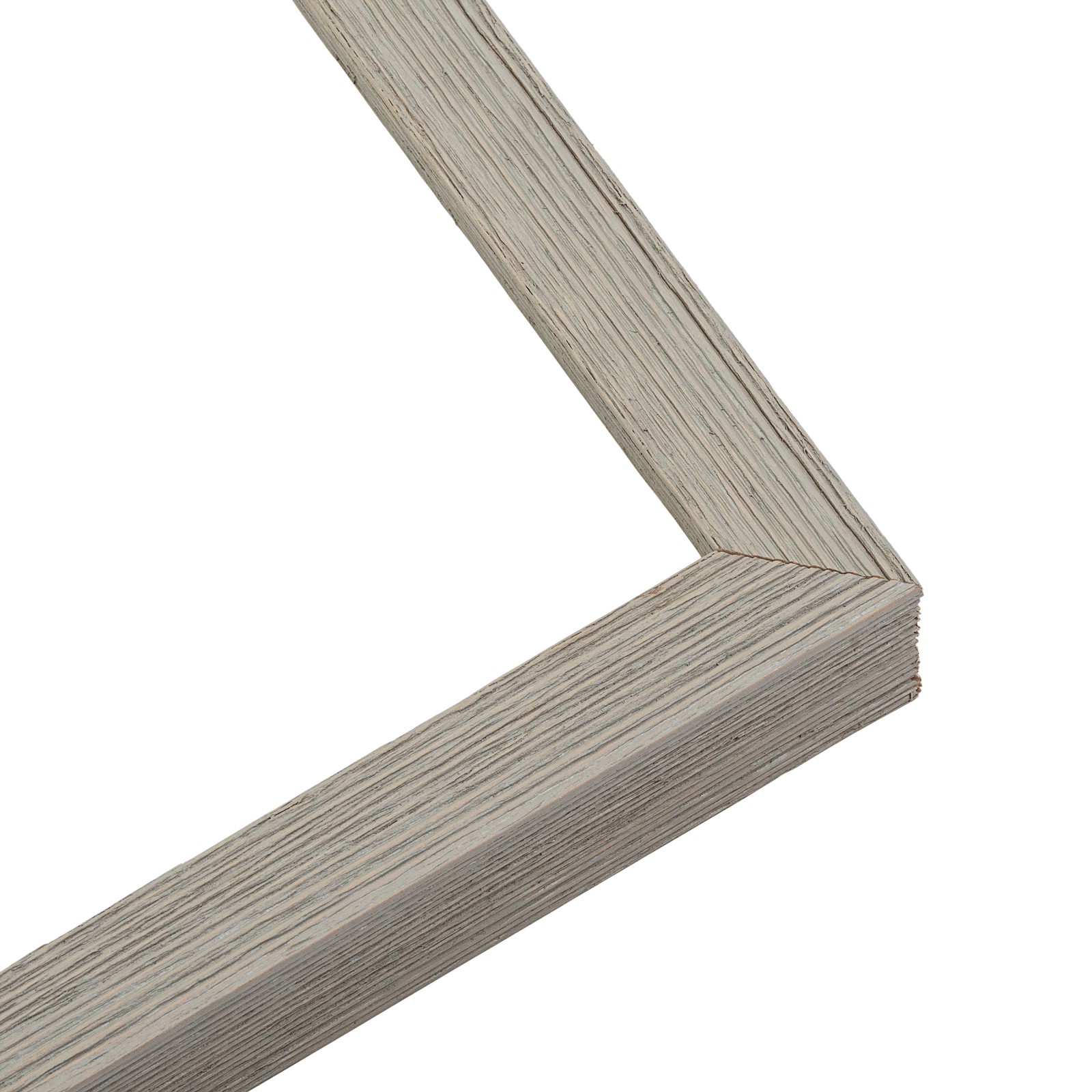 5×16 In Shadow Box Frame Grey | 1.125 inches Deep Real Wood Rustic Shadowbox Dis