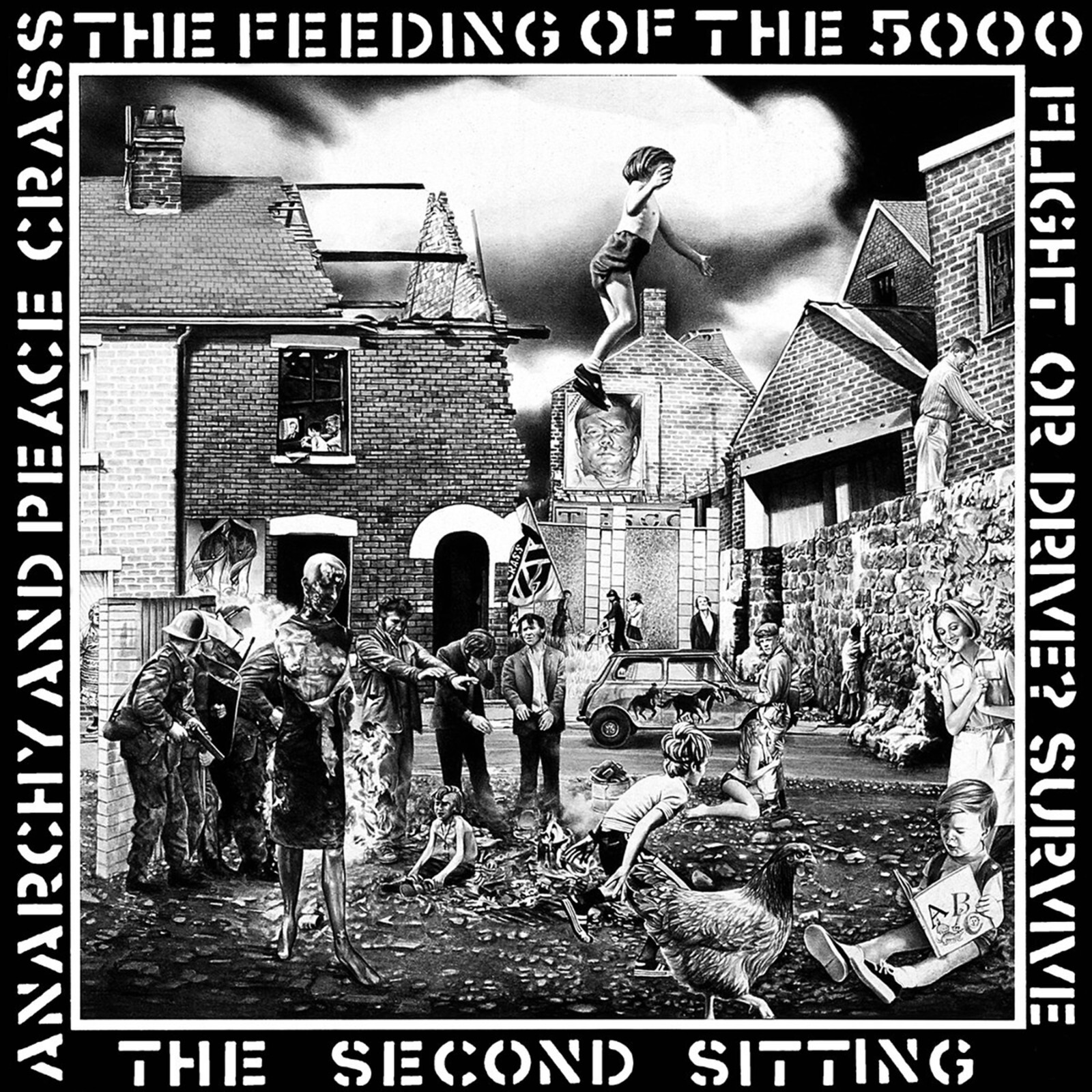 Crass The Feeding of the 5000 Poster Wall Art Photo Prints 16, 20, 24&Prime;
