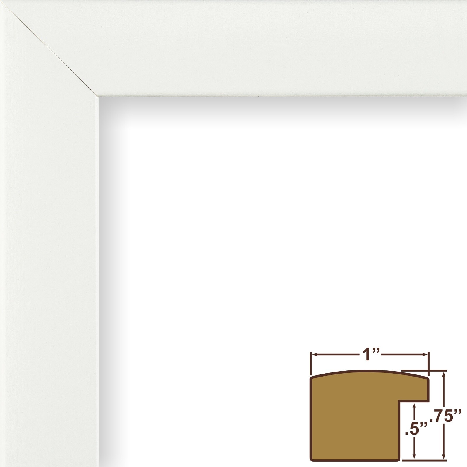 Modern Poster or Picture Frame – 9 Colors – Wall Display – Select a Size